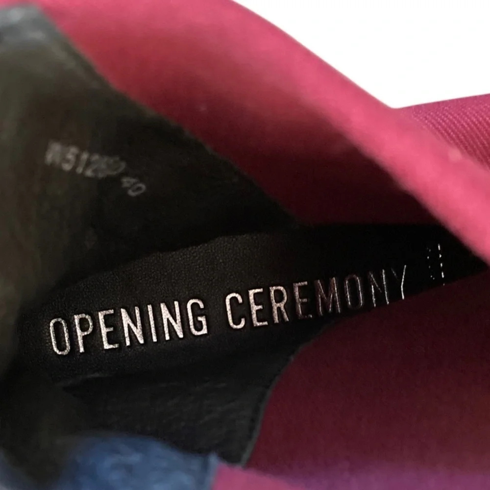 Opening Ceremony High Top Platform Sneaker NWT Burgundy Red Chunky White Sole